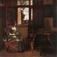 Pieter de Hooch - Woman Reading a Letter